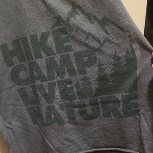 Gray Chaser Graphic Tee with Nature Print